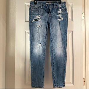 Abercrombie & Fitch Light Blue Distressed Jeans